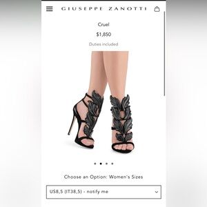 Giuseppe Zanotti Coline 110 Siuatta